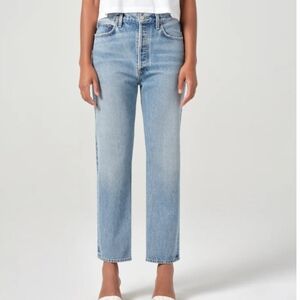 AGOLDE High Waisted Blue Jeans 26